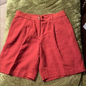 Women's Cotton-Linen Blend Shorts
